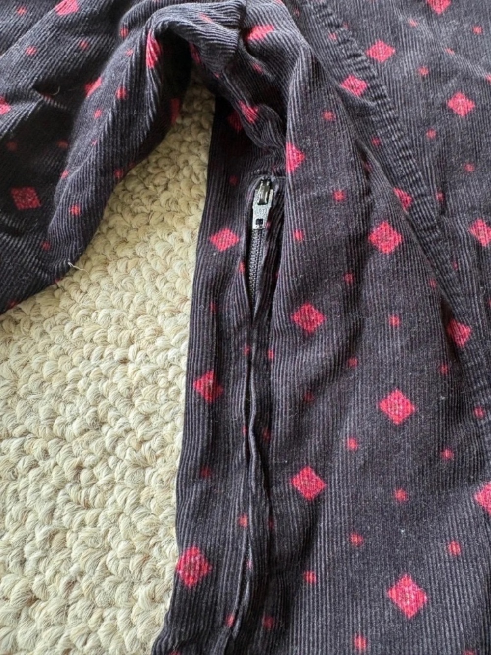 Vintage Laura Ashley Black Corduroy Cottagecore Prairie Dress UK Size 8 Feminine - Picture 10 of 15